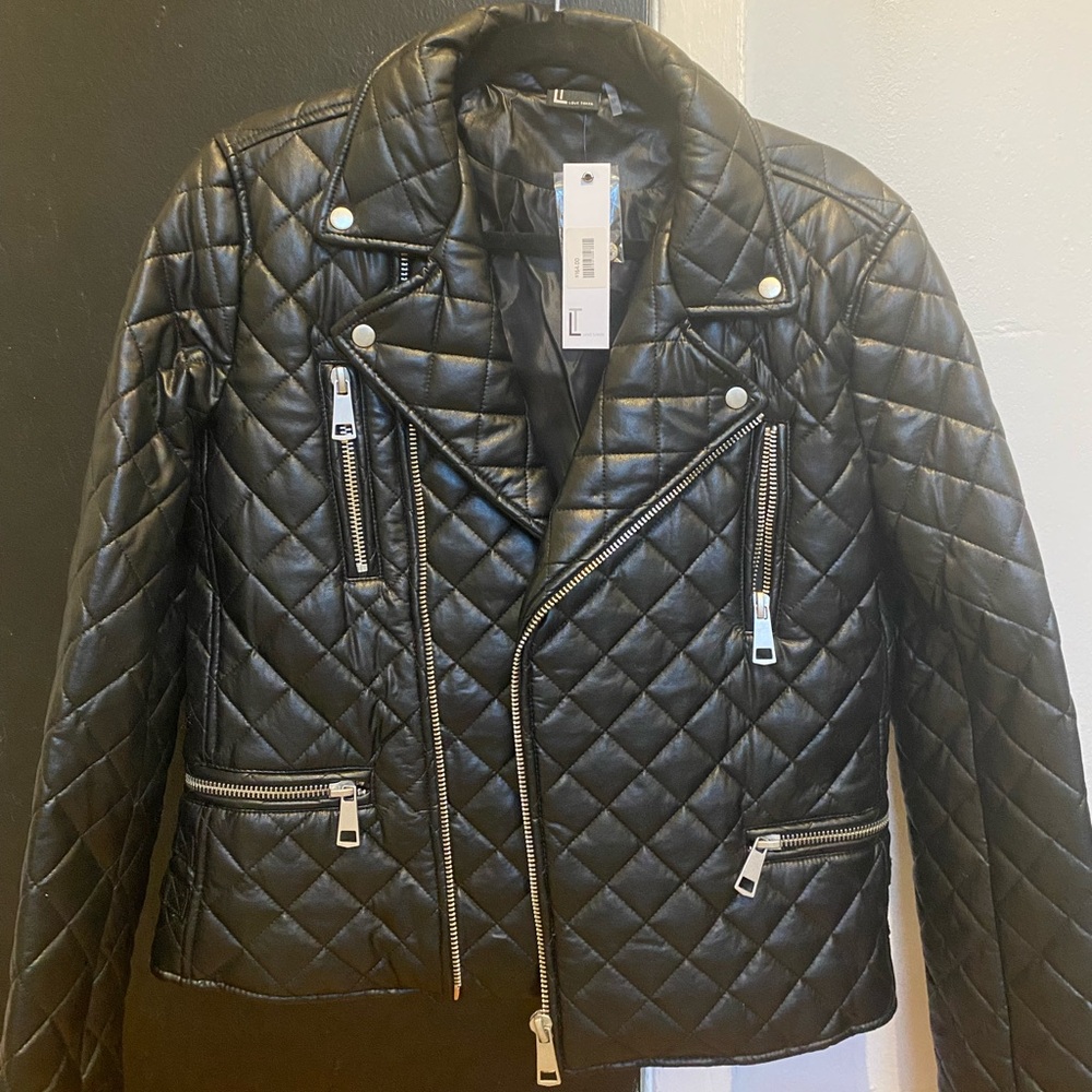 Faux leather jacket